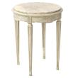 Painted French 19th Century Occasional Table with Round Marble Top