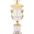Fine, French Cut Crystal and Ormolu, Urn-form Table Lamp